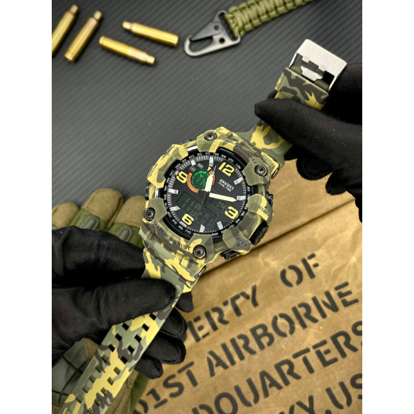 Мужские тактические часы Awarder 002 Camo Green с водозащитой 5 ATM