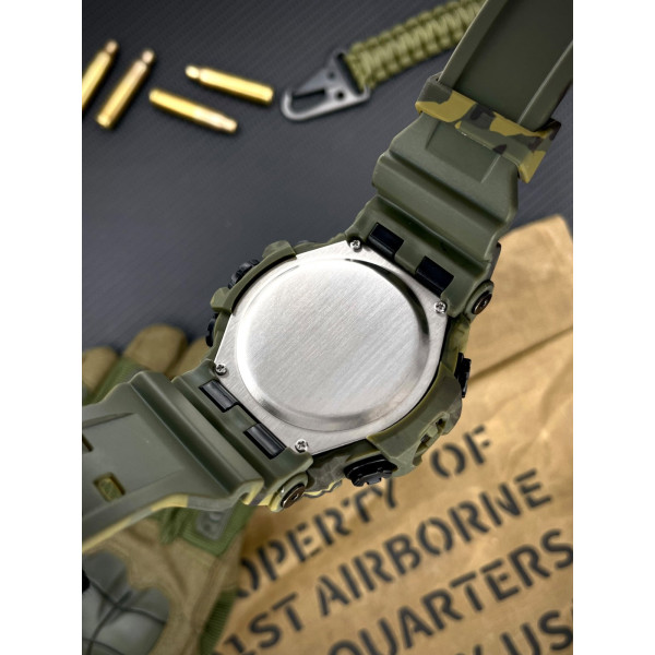 Мужские тактические часы Awarder 002 Camo Green с водозащитой 5 ATM