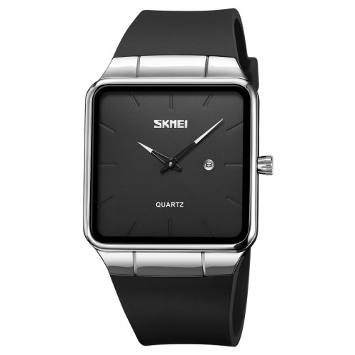 Мужские часы Skmei 1961SIBK Silver-Black кварцевые 3 ATM