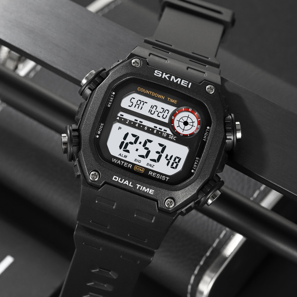 Спортивные мужские часы Skmei 2126BKBK Black-Black с водозащитой 5 ATM