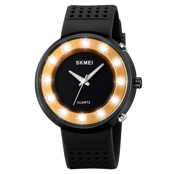 Мужские часы Skmei 2132GD Gold черные с золотом