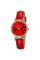 Жіночий годинник Skmei 2169RGRD Rose Gold-Red шкіряний ремінець
