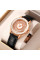 Женские часы Skmei 2172RGBK Rose Gold-Black классические кожаные