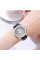 Жіночий годинник Skmei 2172SIBK Silver-Black класичний зі шкіряним ремінцем