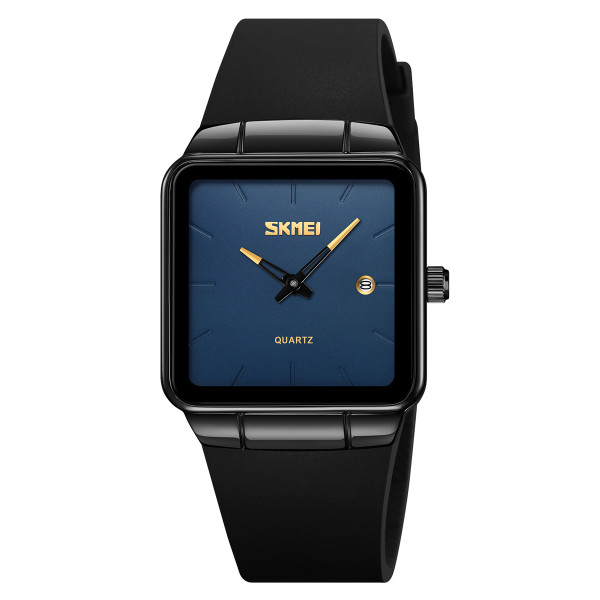 Женские часы Skmei 2173BKBU Black-Blue с синим циферблатом