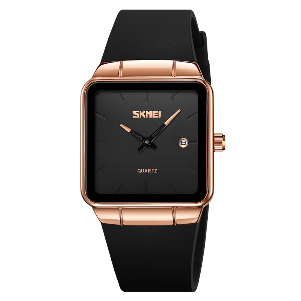 Женские часы Skmei 2173RGBK Rose Gold-Black кварцевые водозащищенные 3 ATM