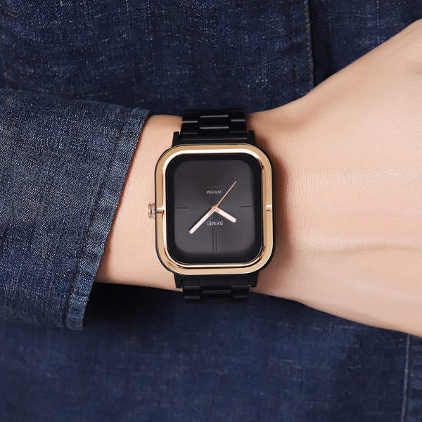 Мужские классические часы Skmei 2275RG Rose Gold на металлическом браслете