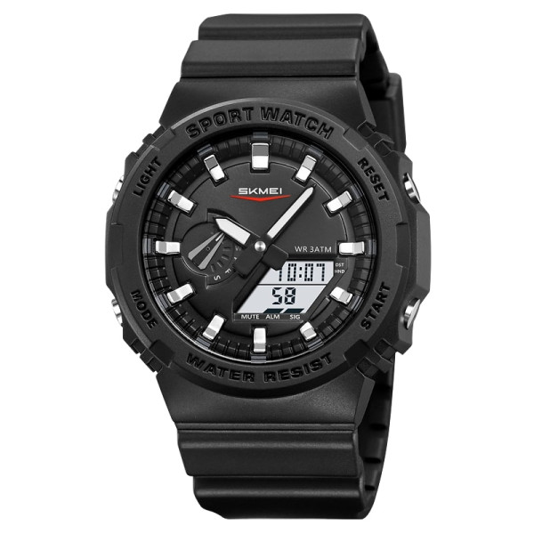 Мужские спортивные тактические часы Skmei 2351BKWT Black-White