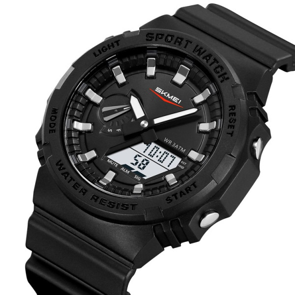 Мужские спортивные тактические часы Skmei 2351BKWT Black-White