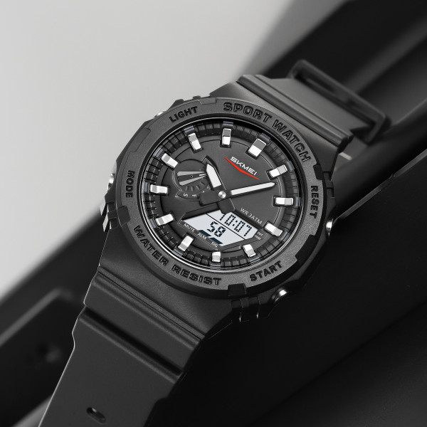 Мужские спортивные тактические часы Skmei 2351BKWT Black-White