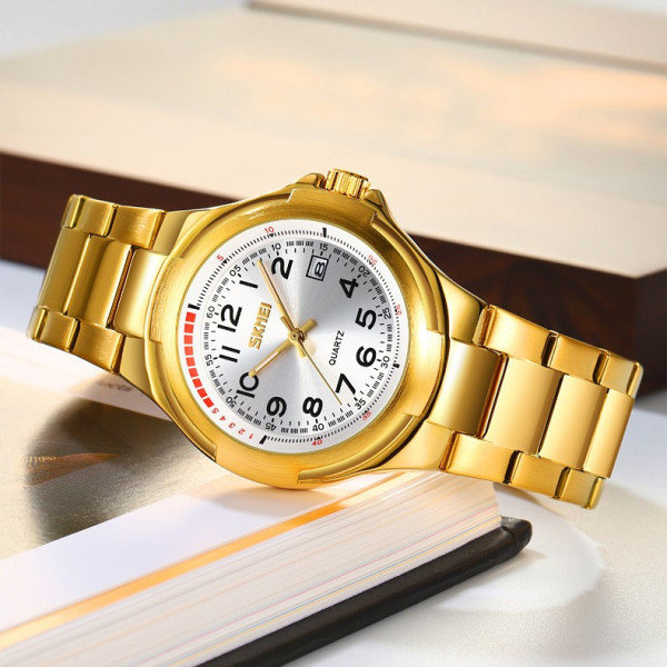 Чоловічий годинник Skmei 9320GDSI Gold-Silver класичний металевий