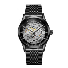 Чоловічий механічний годинник Skrox 7049 Black з автопідзаводом