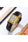 Жіночий годинник Skmei 2297GDBK Gold-Black шкіряний ремінець