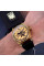 Мужские механические часы Awarder 021-3D Де би не був Gold-Black с кожаным корешком