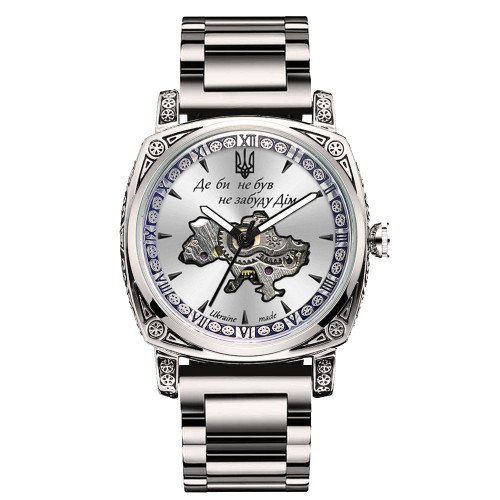 Мужские механические часы Awarder 021-3D Де би не был Silver-White Steel