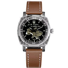 Женские часы Awarder 021 Де би не була Silver-Black-Brown механика