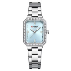 Жіночий годинник Curren 9102 Silver-Blue з кварцовим механізмом та синім циферблатом
