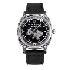 Женские механические часы Awarder 021 Где бы ни была Silver-Black-Black
