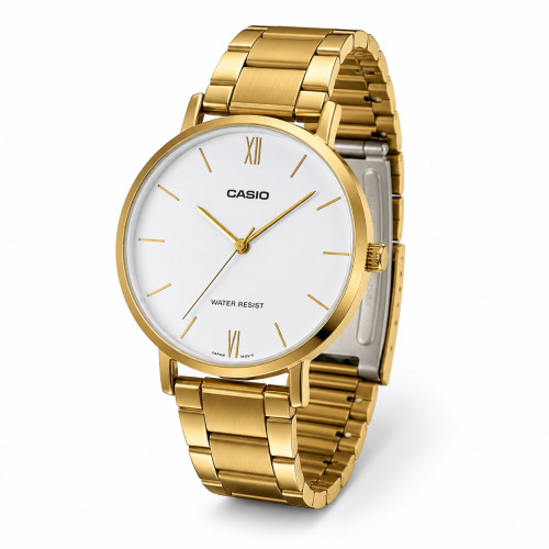 Женские часы Casio LTP-VT01G-7B золотистые кварцевые