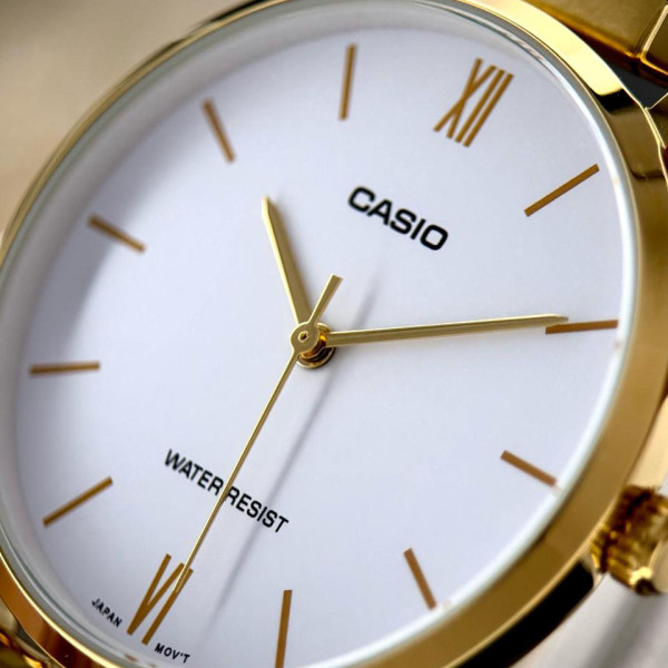 Жіночий годинник Casio LTP-VT01G-7B золотистий кварцовий