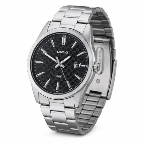 Чоловічий годинник Casio MTP-VD03D-1A кварцовий зі сталевим браслетом