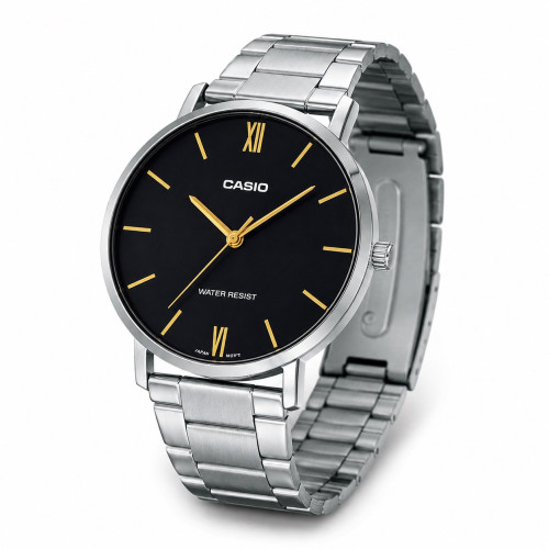 Чоловічий годинник Casio MTP-VT01D-1B класичний кварцовий металевий