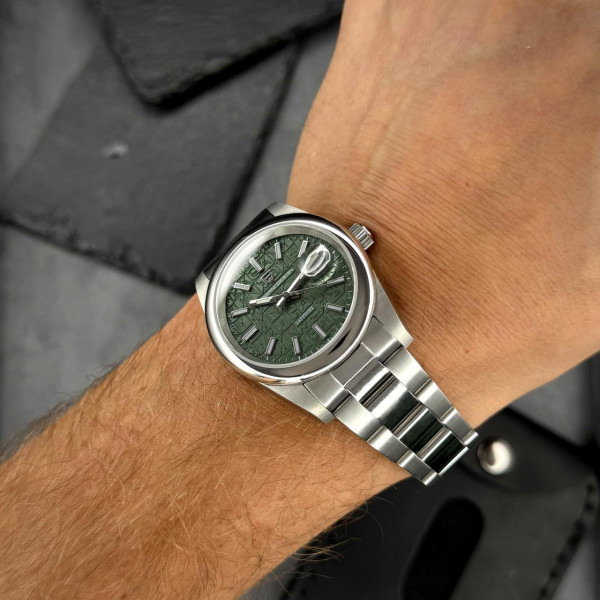 Чоловічий годинник Pagani Design PD-1794M Silver-Green з сапфіровим склом