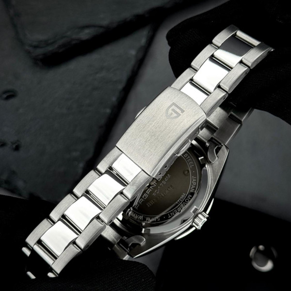 Чоловічий годинник Pagani Design PD-1794M Silver-Green з сапфіровим склом