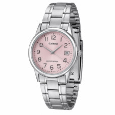 Женские наручные часы Casio LTP-V002D-4B с розовым циферблатом