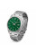 Чоловічий годинник Casio MTP-VD03D-3A1 з зеленим циферблатом та металевим браслетом