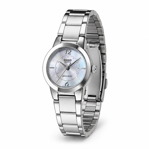Жіночий годинник Casio LTP-1230D-7C кварцовий зі сріблястим браслетом