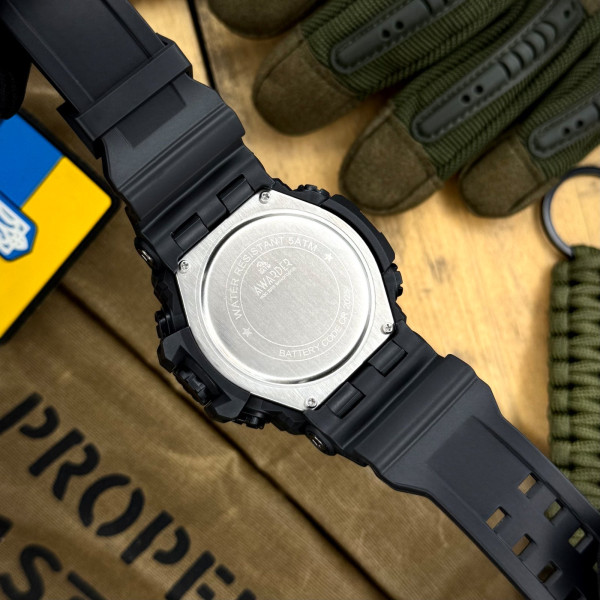 Мужские тактические часы Awarder 003BKDPS 5 ATM черные