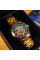 Чоловічий механічний годинник Awarder 025 Sharp Gold Blue з автопідзаводом