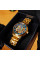Чоловічий механічний годинник Awarder 025 Sharp Gold Blue з автопідзаводом