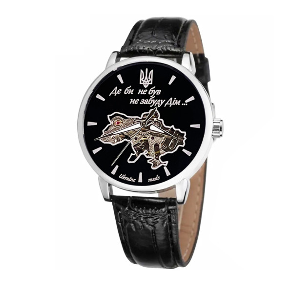 Мужские механические часы Awarder 022SIBK Де би не був Silver-Black