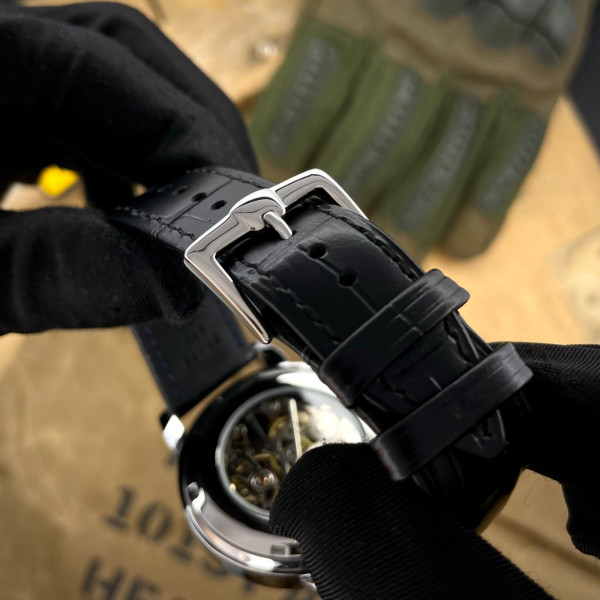 Мужские механические часы Awarder 022SIBK Де би не був Silver-Black