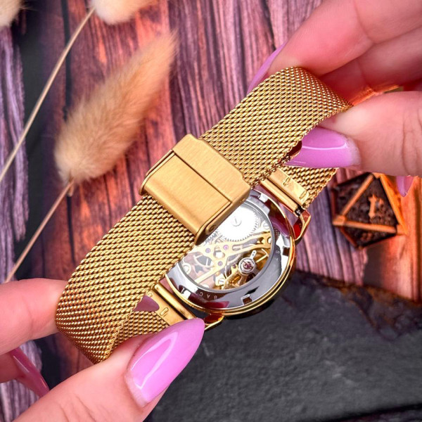 Женские часы Awarder 028L All Gold механика золотистые