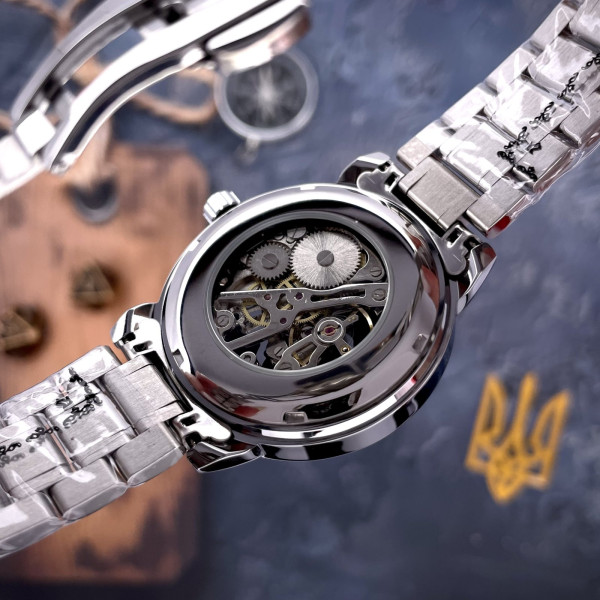 Мужские механические часы Awarder 022 Silver-Black Не Забуду Дім