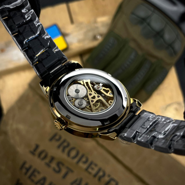 Мужские механические часы Awarder 022 Не Забуду Дім Black-Gold