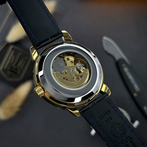 Мужские механические часы Awarder 022 Automatics Не Забуду Дім Gold-Black