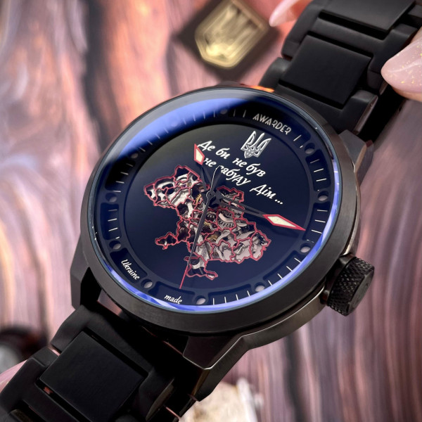 Мужские часы Awarder 058 Где бы ни был All Black Steel механика 5 ATM