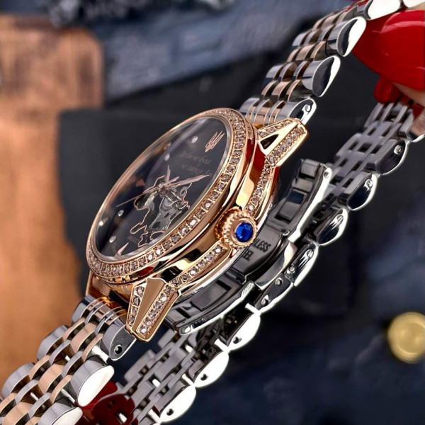 Женские часы Awarder 049 Де би не була Silver-Gold-Black механика