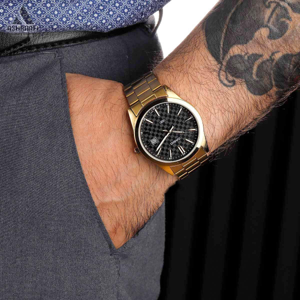 Мужские часы Casio MTP-VD03G-1A золотистые кварцевые