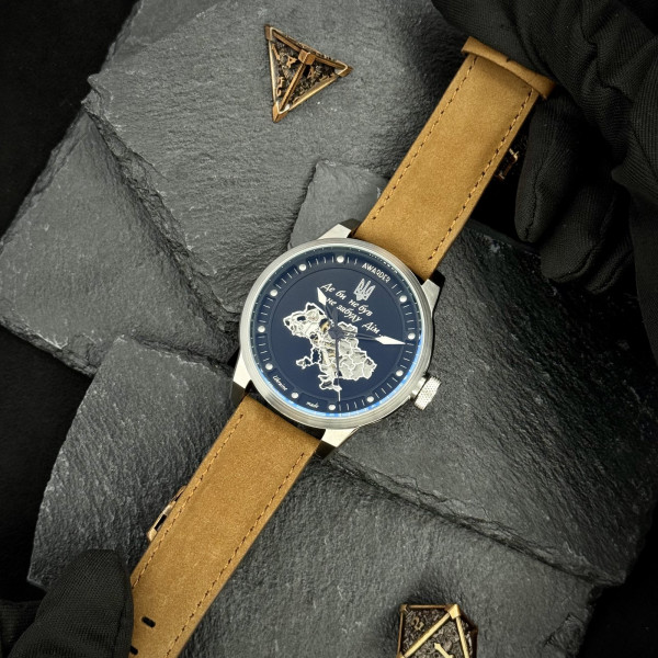 Мужские механические часы Awarder 058 Де би не був Silver-White-Brown