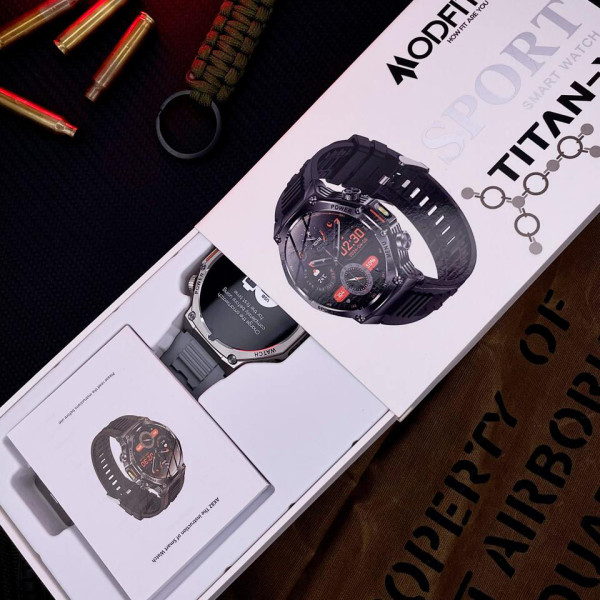 Розумний годинник Modfit Titan-X Silver Silica STOPPED