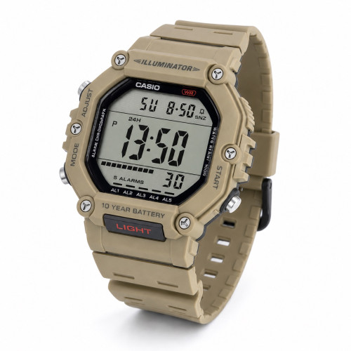 Чоловічий годинник Casio AE-1600H-5A електронний 10 ATM піщаний