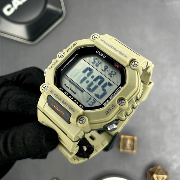 Чоловічий годинник Casio AE-1600H-5A електронний 10 ATM піщаний
