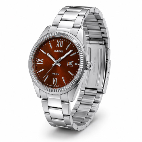 Жіночий годинник Casio LTP-1302DD-5A з коричневим циферблатом