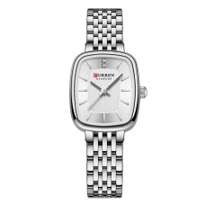 Жіночий годинник Curren 9093 Silver-White з металевим браслетом