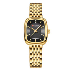 Жіночий годинник Curren 9093 Gold-Black кварцовий металевий